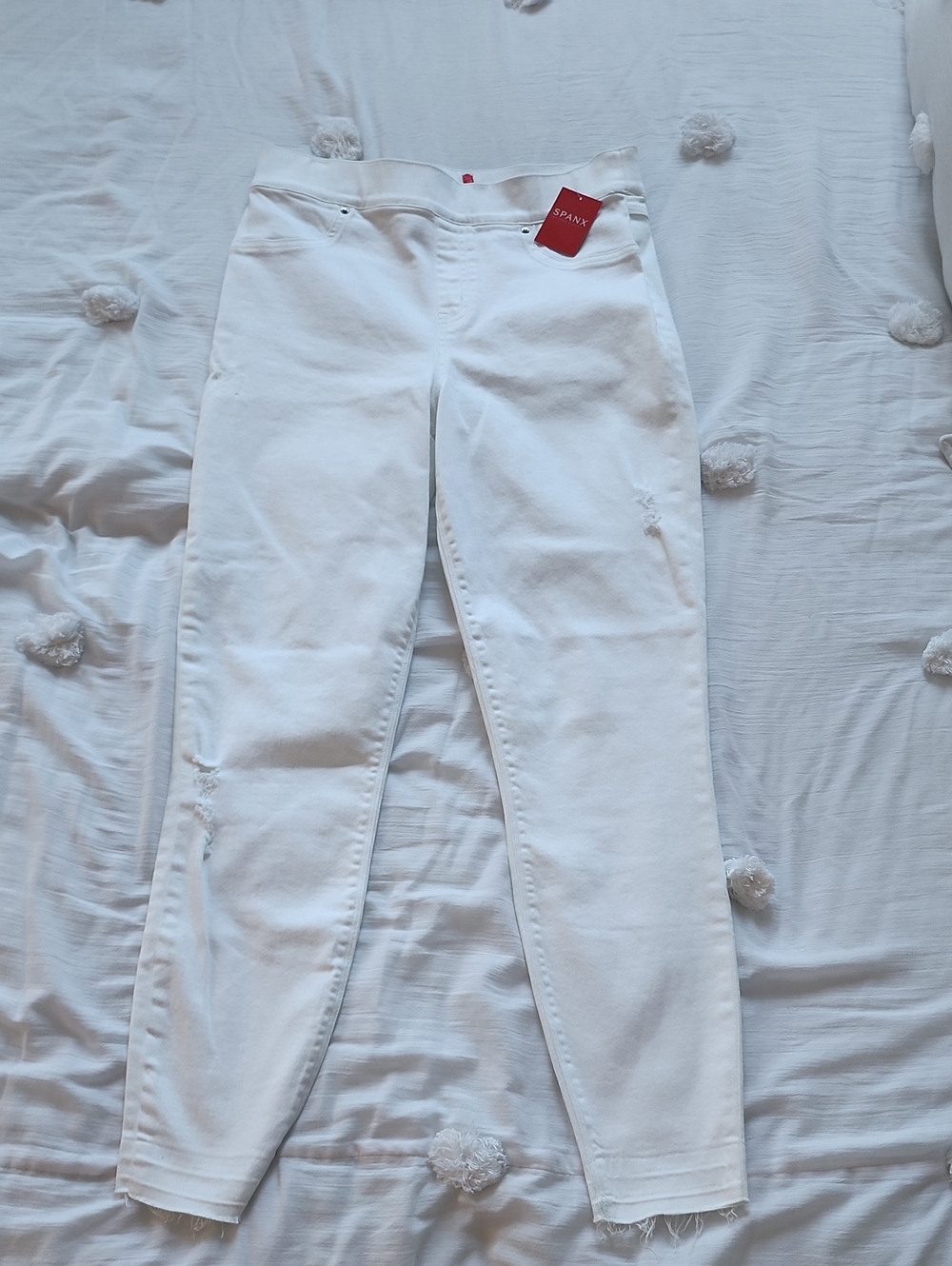 SPANX White Skinny Jeans